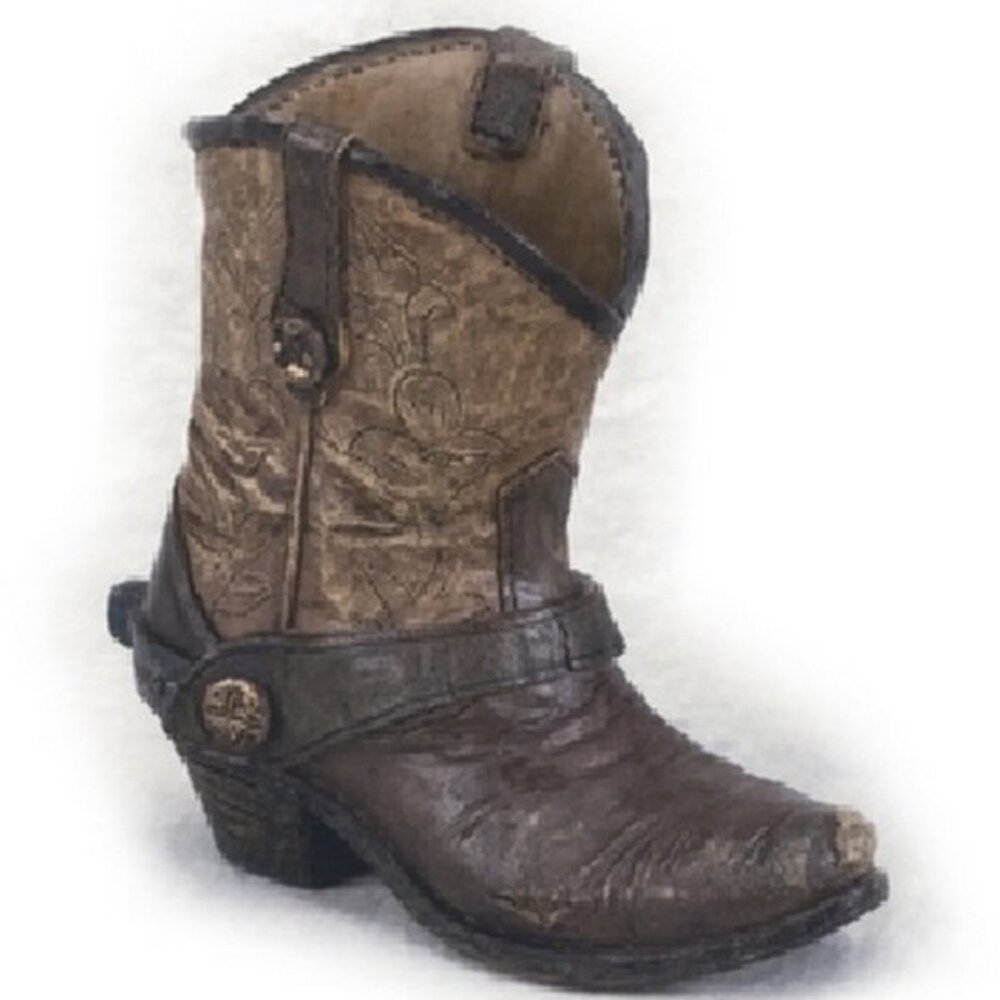 Cowboy Boot Pen and Pencil CAddy Old West 5 Inches Tall